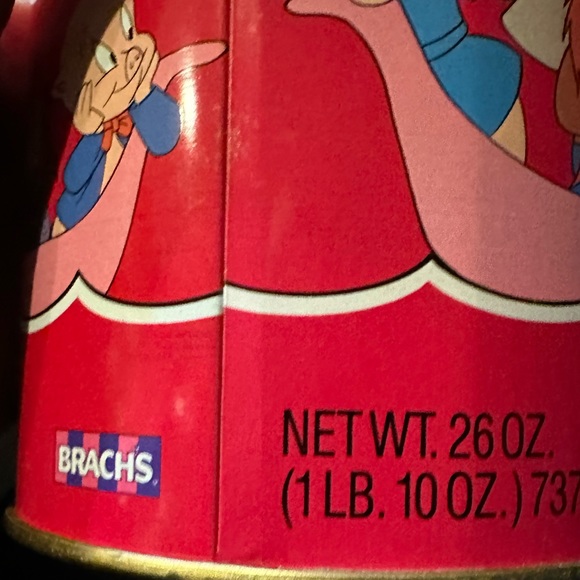 VTG 1990 LOONEY TUNES BUGS BUNNY BRACHS VALENTINE TIN WARNER BROS no chocolate - Picture 10 of 11